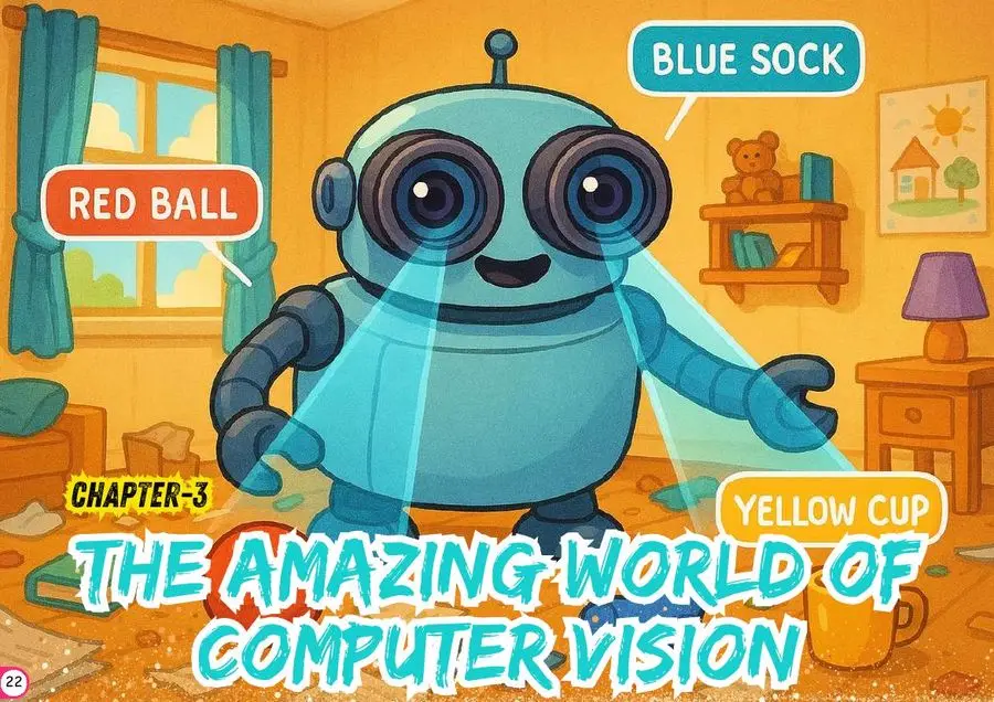 The Amazing World of Computer Vision English workbook page